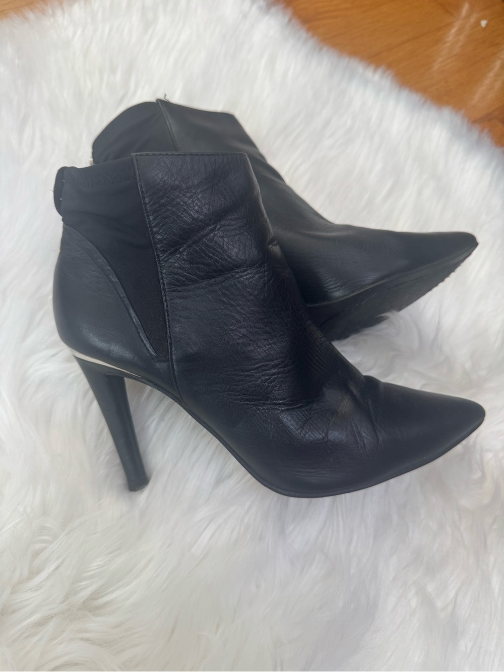 Women’s Black Pointed Toe Stiletto Ankle Boots